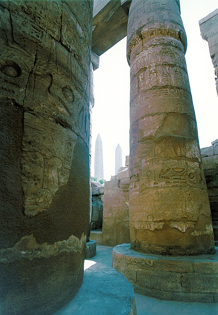 karnak   two obelisks